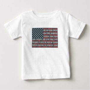 United States Of America States & Capitals Baby T-Shirt