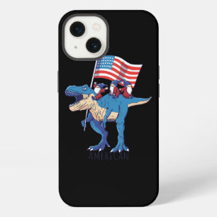 United States of America US Flag Dinosaur TRex Gno iPhone 13 Case