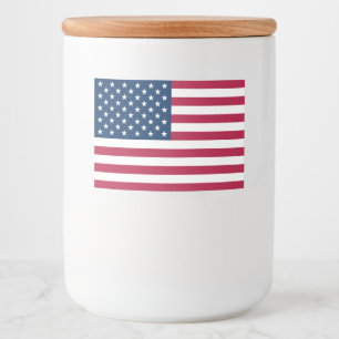United States of America USA flag patriotic Food Label