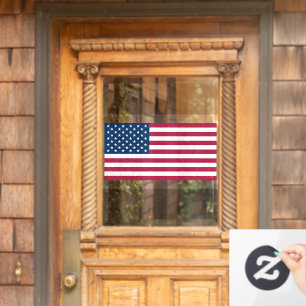 United States of America USA flag patriotic Window Cling