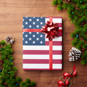 United States of America USA flag patriotic Wrapping Paper