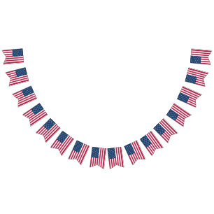 United States of America USA patriotic party Bunting Flags