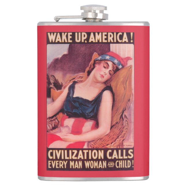 United States of AmericaWar II Promotional Hip Flask (Front)