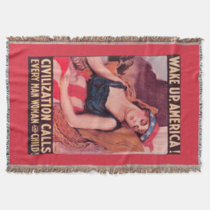 United States of AmericaWar II Promotional Throw Blanket