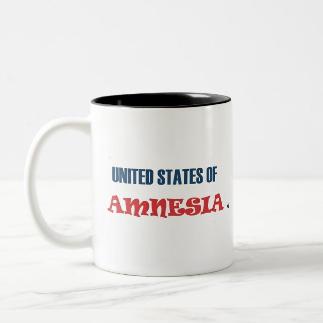 UNITED STATES OF AMNESIA Two-Tone COFFEE MUG (Left)