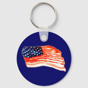 United States of Bacon Keychain