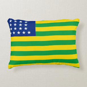 United States of Brazil flag Accent Pillow