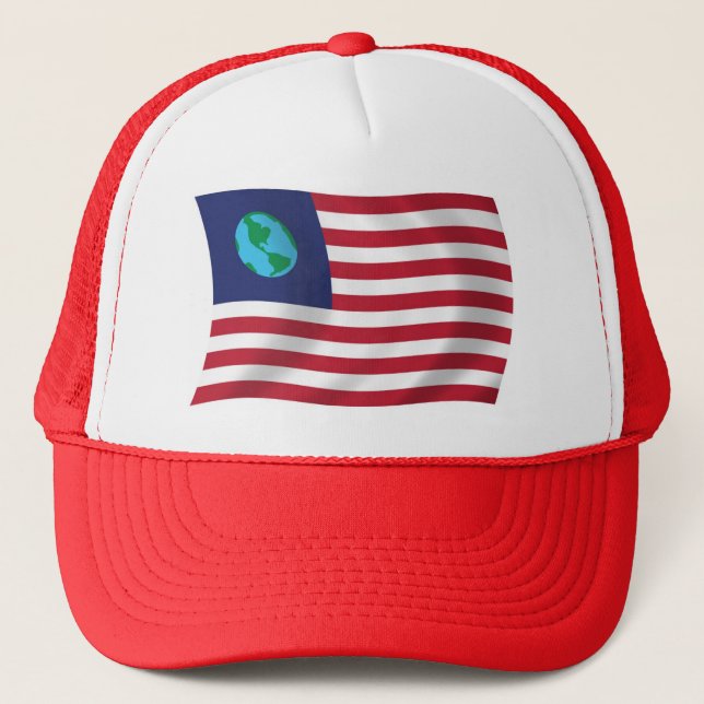 United States of Earth Flag Hat (Front)
