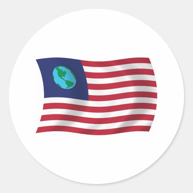 United States of Earth Flag Sticker (Front)