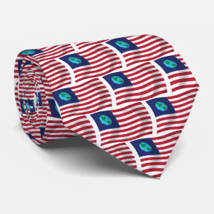 United States of Earth Flag Tie