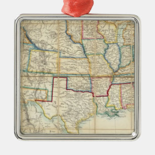 United States Of North America 2 Metal Ornament
