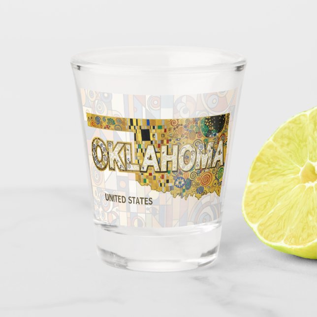United States - Oklahoma Shot Glass (Front)