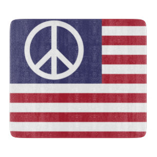 United States Peace Flag Cutting Board