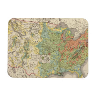 United States Population Density, 1890 Magnet