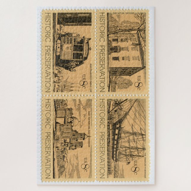 United States Postage Stamp Jigsaw Puzzle (Vertical)