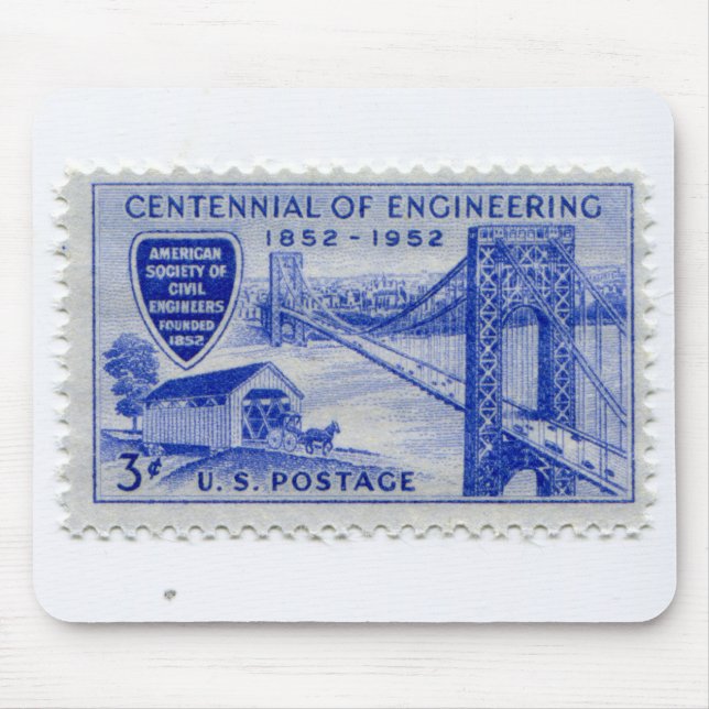 United States Postage Stamp Mouse Mat (Front)