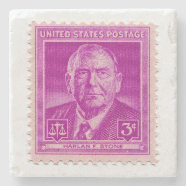 United States Postage Stamp Stone Coaster (Front)