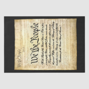 United States Preamble Decoupage Tissue Paper