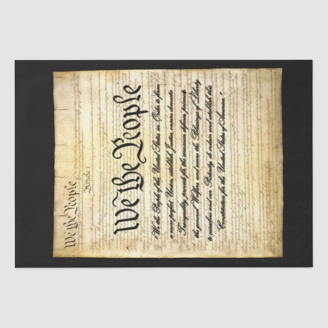 United States Preamble Decoupage Tissue Paper (Front)