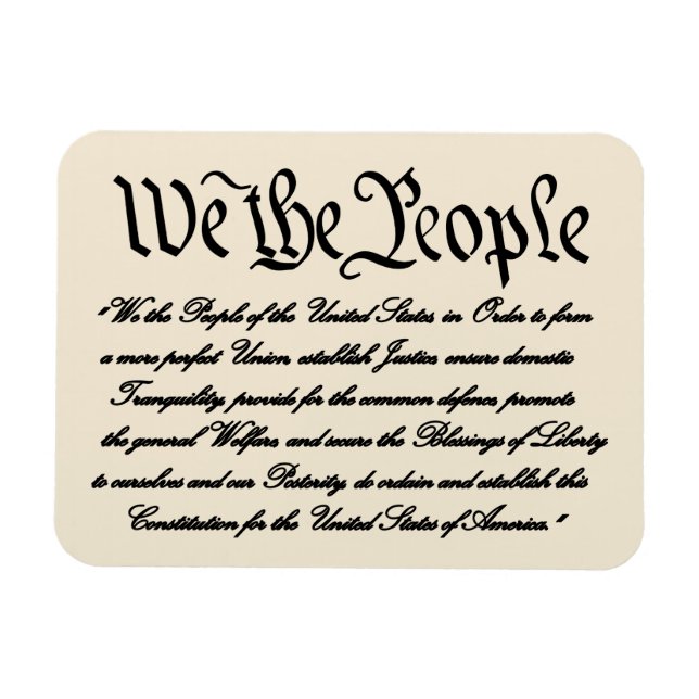 United States Preamble Magnet (Horizontal)