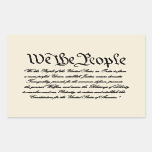 United States Preamble Sticker