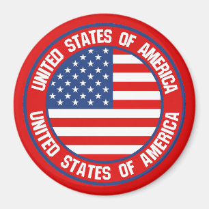 United States Round Emblem Magnet