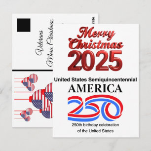 United States Semiquincentennial: New Year 2026 Postcard