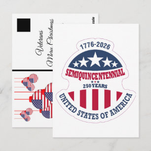 United States Semiquincentennial: New Year 2026 Postcard