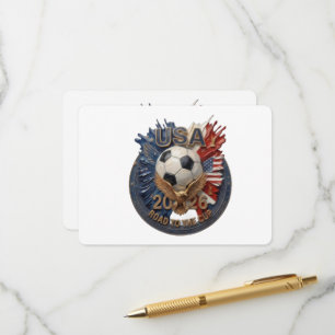 United States Soccer Fan Art Illustration 2026 Enclosure Card
