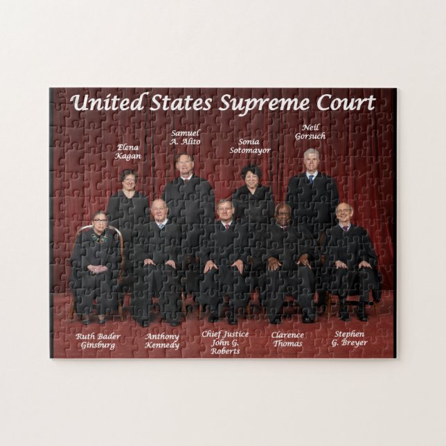 United States Supreme Court Justices Jigsaw Puzzle (Horizontal)