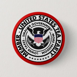 United States Tea Party Button