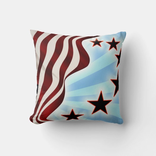 United States Throw Pillow (Front)