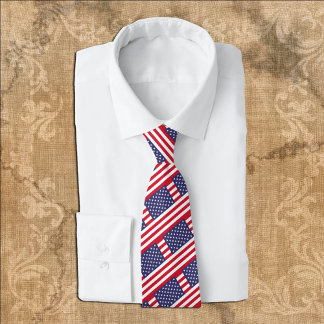 United States Ties, American Flag fashion USA Tie