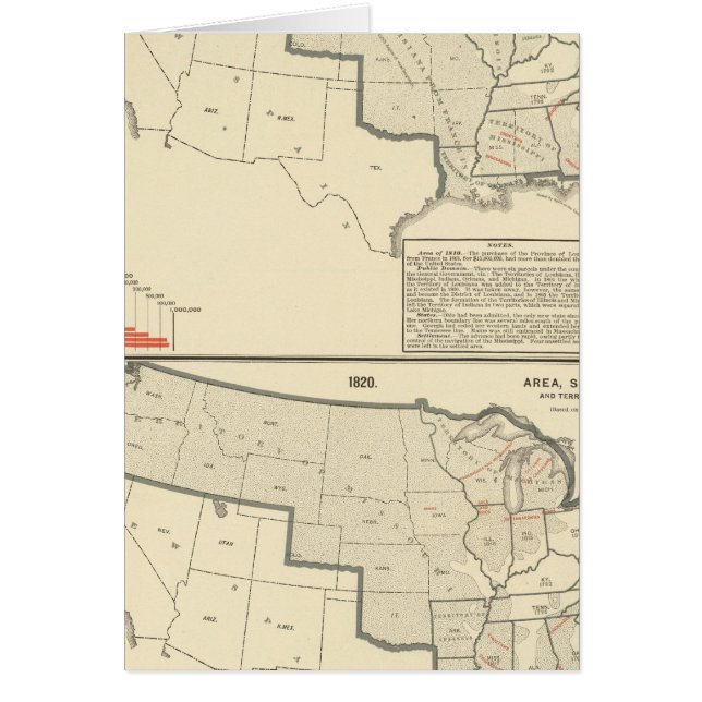 United States Two colour lithographed maps (Front)