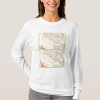 United States Two colour lithographed maps