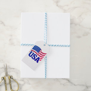 United States Unity Wave Gift Tags