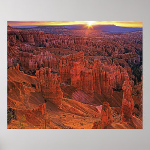 United States, Utah, Bryce Canyon National Park. Poster