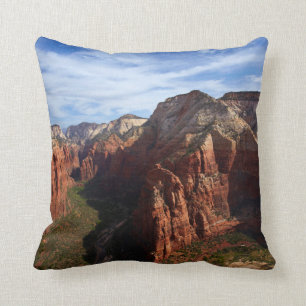 United States, Utah, Zion National Park Throw Pillow