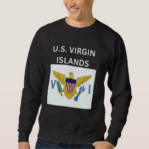 United States Virgin Islands Flag Design Sweatshirt