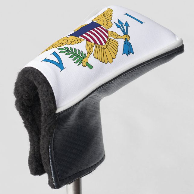 United States Virgin Islands Flag Golf Head Cover (3/4 Front)