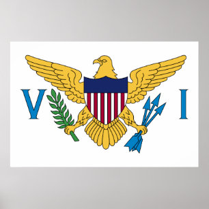 United States Virgin Islands Flag Poster