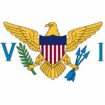 United States Virgin Islands Flag Standing Photo Sculpture<br><div class="desc">Flag of the United States Virgin Islands.</div>