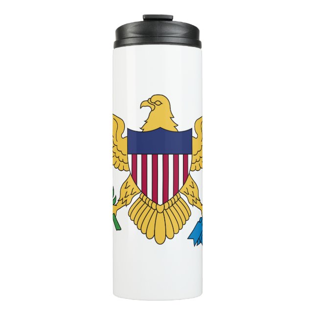 United States Virgin Islands Flag Thermal Tumbler (Front)