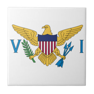 United States Virgin Islands Flag Tile