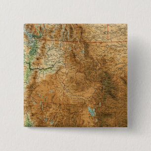United States western section 2 Inch Square Button
