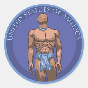 United Statues of America official swag gear merch Classic Round Sticker