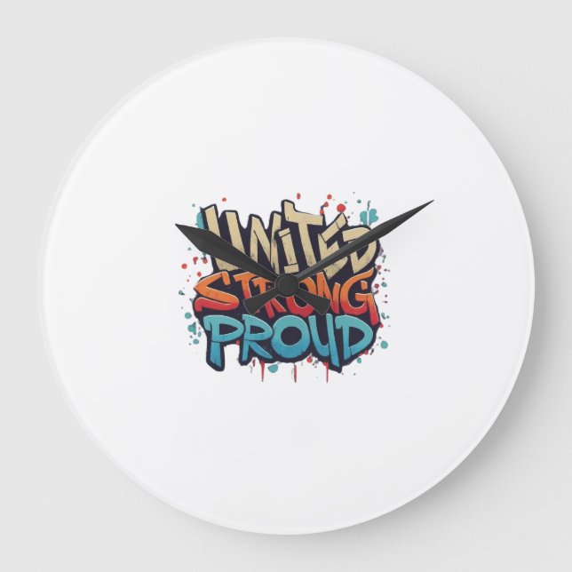 United strong proud large clock (Front)