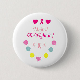 United to Fight Breast Cancer 2 Inch Round Button