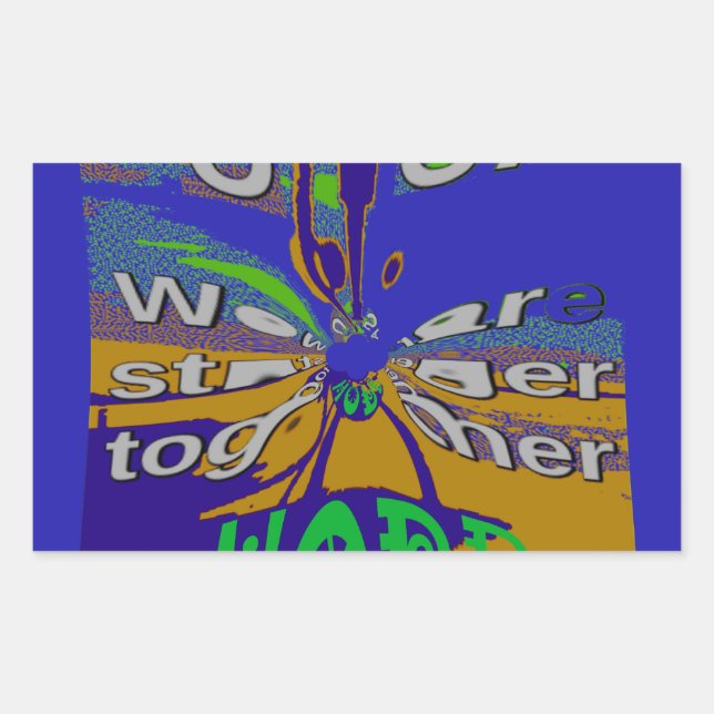 United USA Hope Stronger Together Sticker (Front)