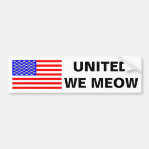 United We Meow Bumper Sticker